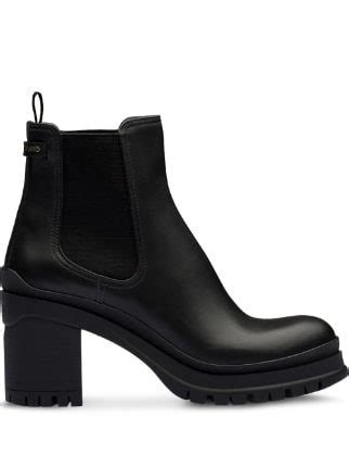 prada shoes italian boots|Prada chunky heel ankle boots.